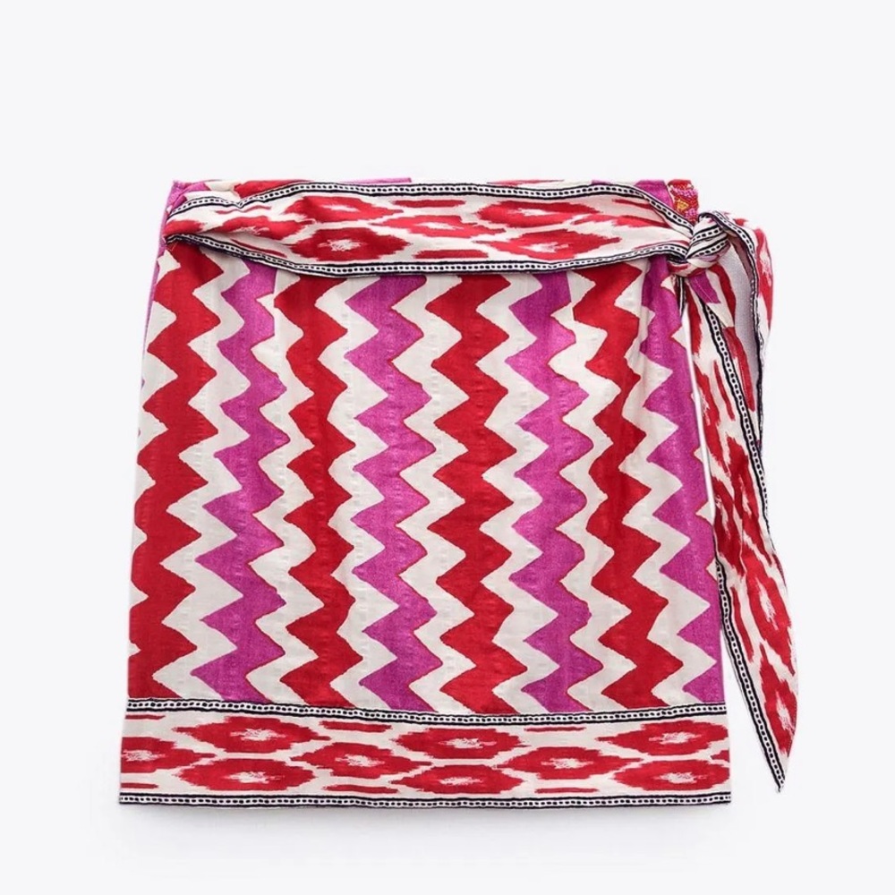 Zara Mina Wrap skirtM Beaded / Sz Med